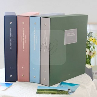 먼드 바인더 접착 대형 사진앨범 초음파포토북, 그린