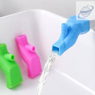 위니온 유아수전 수전연장 연장탭 실리콘 양치용 수도꼭지 실리콘수도꼭지연장탭, 블루, 1개