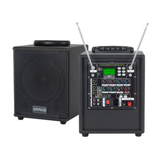 카날스 EG-180 이동식 앰프 스피커 핸드 마이크 충전식 휴대용 앰프, 핀+핀
