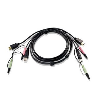 ATEN USB HDMI KVM 케이블 사용 모습