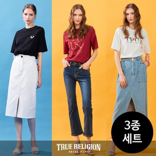 트루릴리전 아트웍 프린팅 반팔티 3종 세트
