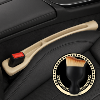 헤인느 전차종 호환 차량 틈새 쿠션 빠짐 방지 사이드 포켓 자동차 수납 좌우세트, 2개, 베이지