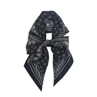 LOUIS QUATORZE SCARF 셀럽픽 실크 방도스카프 아테나 블랙 2BSM449BL 51231