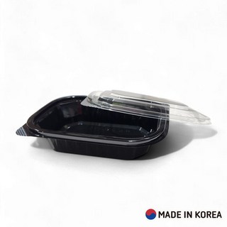 팜스용기 일회용 도시락용기 DS-202 블랙, 100개입, 1개