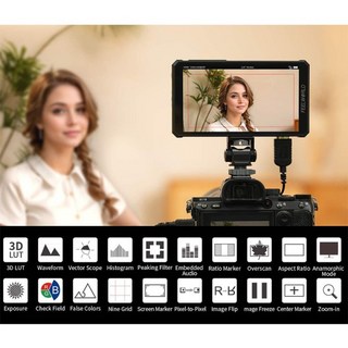 필월드 PS6 5.5인치 4K60Hz 소니 A7M 감독 사진 카메라 외장 HD 터치스크린 마이크로SLR 모니터, 01 PS6, 1개