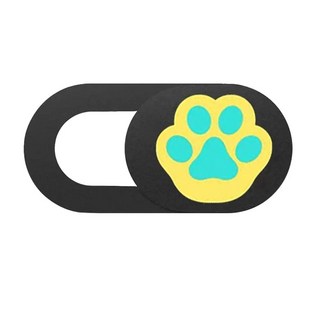 팬더 디자인 슬라이드 웹캠 커버 노트북 스마트폰 태블릿 프라이버시 보호용 렌즈 가림 커버, 발바닥4 3개