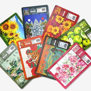 시니어 치매예방 목재퍼즐 6피스 12피스 모음, 01. 화려한 색상의 꽃송이들 12피스, 1개