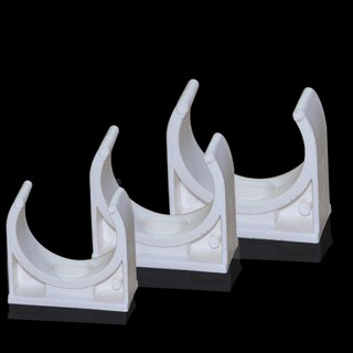 40mm 화이트 PVC U자형 파이프 고정 클램프 – 상수도 급수관 배관용 거치대 1개 u형 클램프