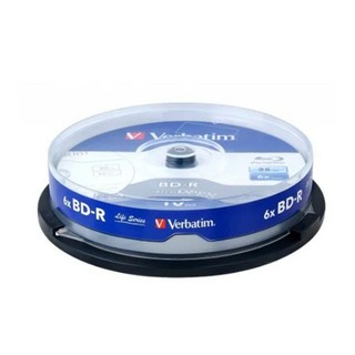 버바팀 Verbatim CD-R / DVD-R / RW / DL / 700MB 4.7GB 8.5GB 25GB 50GB 블루레이, BD-R 25GB 10p CAKE 6X, 1개