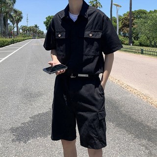 지디오 남성 반팔 점프수트