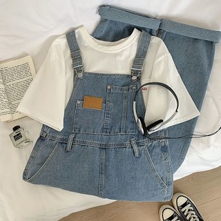 지고다그 남성용 여름 빅사이즈 캐주얼 데님 멜빵바지 와이드핏 스트레이트 청멜빵 데일리 팬츠 ZK5117
