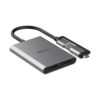 이지넷 버이맨 5622TCH-DUAL USB C to HDMI 4K 듀얼 모니터 확장 컨버터, 1개