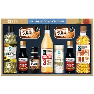 청정원 정성5호 25년 추석 선물세트 4개 진간장 사과식초 소갈비양념 올리고당, 4세트
