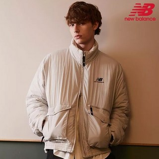 뉴발란스 다운 NBNQC42833-LG 아웃포켓 패딩점퍼