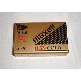 Maxell HGX Gold 20 VHS C 테이프