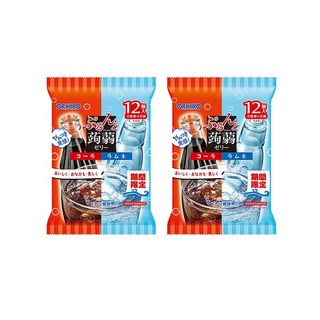 곤약젤리 콜라/라무네 2가지 혼합맛 일본 오리히로, 24개, 20g