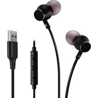 단일 측 USB 이어버드붐 마이크 포함 USBA 헤드폰 PC Mac 노트북 데스크탑 PS4 PS5 및 콜센터용 회의 게임 원격 근무에 적합 18미터 긴 케이블 오른쪽 귀 전용, Stereo w/o Boom Mic