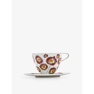 마르니 케이크스탠드 Serax x Marni Anemone Milk flower-motif bone-china cappuccino cup and saucer set of two, 2개