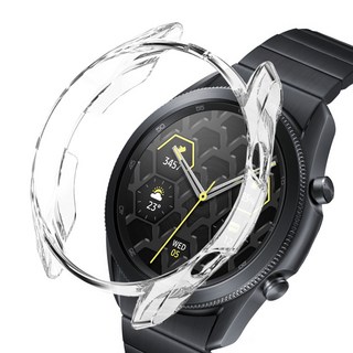 어프리비 갤럭시 워치3 풀커버 보호 케이스 41mm 45mm, 투명, 1개