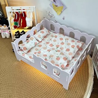 20 30 cm 무속성 연예인 아이돌 솜인형 솜깅이 베어 곰 동물 오리 복숭아 체리 레이스 3종 4종 쿠션 이불 베개 가구 침구 침대 옷장 사다리 옷걸이 세트, 1개, 중형침구3종세트-딸기