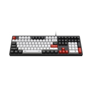 앱코 저소음 풀배열 멤브레인 108키 키보드, black, MK108