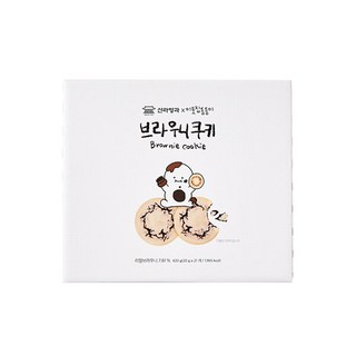 [신라명과] 브라우니쿠키세트 선물세트 쇼핑백 포함, 420g, 1개