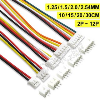 JST 커넥터 XH2.54, ZH, PH 와이어 케이블 암수 플러그 소켓, 핀 세트 (1.25mm, 1.5mm, 2.0mm, 2.54mm) – 2~12핀, ZH 1.5mm, 길이 10CM, 8핀 2.54mm 암수 JST 커넥터 XH2.54, ZH, PH 와이어 케이블 암수 플러그 소켓, 핀 세트 (1.25mm, 1.5mm, 2.0mm, 2.54mm) – 2~12핀, ZH 1.5mm, 길이 10CM, 8핀 2.54mm 암수