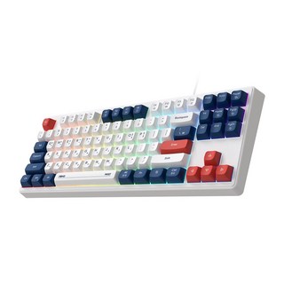 앱코 저소음 텐키리스 87키 멤브레인 키보드, 블루, MK87