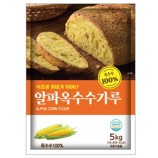 새롬푸드 알파옥수수가루 5kg, 4개