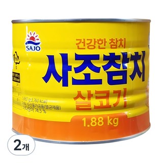 사조참치 살코기 참치, 1.88kg, 2개