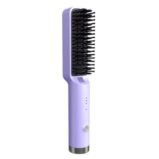 무선헤어스타일러 빗고데기 여행용 고데기 앞머리 볼륨 브러쉬, 보라