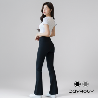 데이로리 여성 하이웨스트 밴딩 필라테스 요가 부츠컷 레깅스