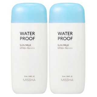 미샤 올 어라운드 세이프 블록 워터프루프 선밀크 SPF50+ PA++++, 70ml, 2개