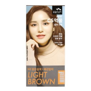 꽃을 든 남자 CS먹물 프리미엄 염색약 밝은갈색 N8