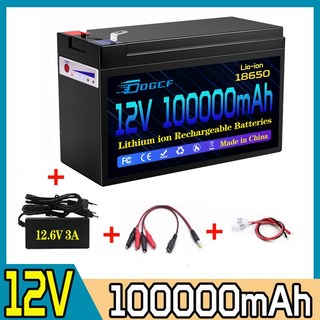 리튬 이온 18650 배터리 전기 자동차 팩 내장 BMS 30A 고전류 12V 120Ah, 05 12V 100000mAh, 1개