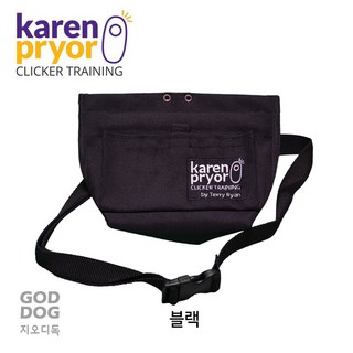 캐런 프라이어 테리 라이언 KPA 트릿 파우치 스낵백 간식주머니 애견훈련가방 전문가 추천 블랙, 1개