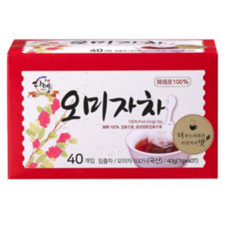 다예 순수 100 오미자차 티백, 1g, 40개입, 1개