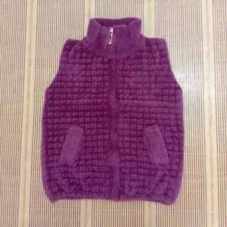 할머니 조끼 가을 겨울 밍크 벨벳 조끼 코트 여성 엄마 울 민소매 자켓 중 조끼