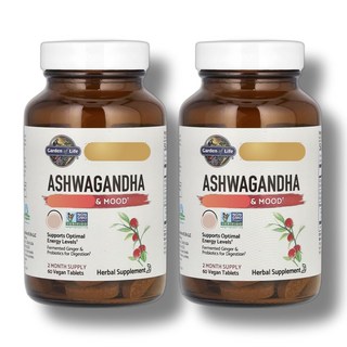 가든오브라이프 아쉬아간다 아슈와간다 60정 2병 아쉬와간다 Ashwagandha, 2개