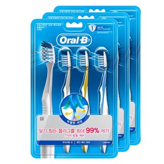 오랄비 크로스액션 컴플리트7 칫솔, 3개입, 3개