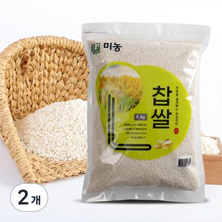 미농 국산 찹쌀, 4kg, 2개