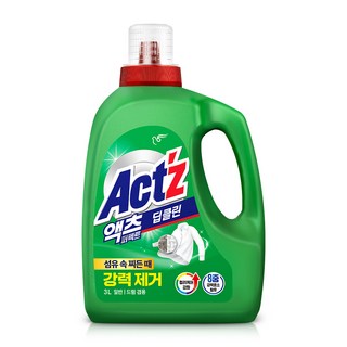 액츠 퍼펙트 3L(일반드럼겸용)액체세제 딥클린, 3L, 4개