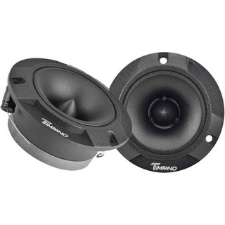 Timpano TPTST2 블랙 3.85인치 슈퍼 트위터 4옴 600와트 피크 105dB Bullet 1 in Voice Coil Slim Pro Car 오디오용 프로필 트위터, 1개