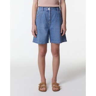 24SS 블루 면 워싱 데님 쇼츠 VLPA4B297B2