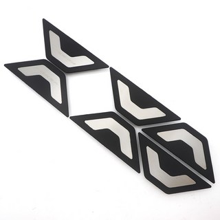 혼다 포르자750 호환 발판 논슬립 패드, 블랙, 1세트