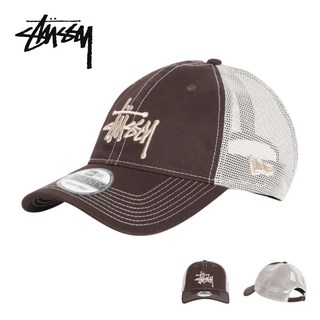 스투시 모자 뉴에라 9twenty 베이직 트러커 STUSSY NEW ERA 볼캡 브라운