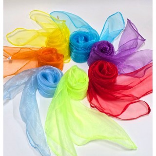 칼라스카프 다용도 체조 무지개 성인 실버세대 댄스 저글링 균형잡기 운동 실버요가 어르신 치매예방 손가락 7색 1세트 상품 이미지