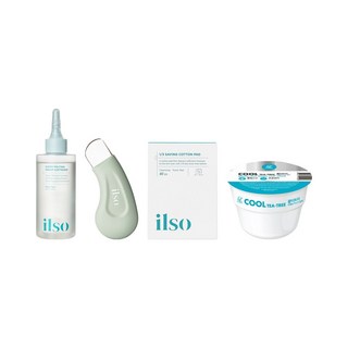일소 슈퍼 멜팅 딥클렌징 & 수분 케어 세트 – 소프트너 150ml + 딥클린 마스터 + 초밀착 팩토 코튼 패드 + 린제이 일회용 마스크 컵팩