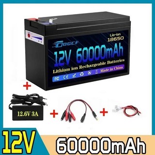 리튬 이온 18650 배터리 전기 자동차 팩 내장 BMS 30A 고전류 12V 120Ah, 03 12V 60000mAh, 1개