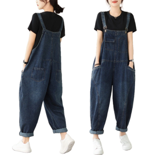 Trendigo 여성 데님 멜빵바지